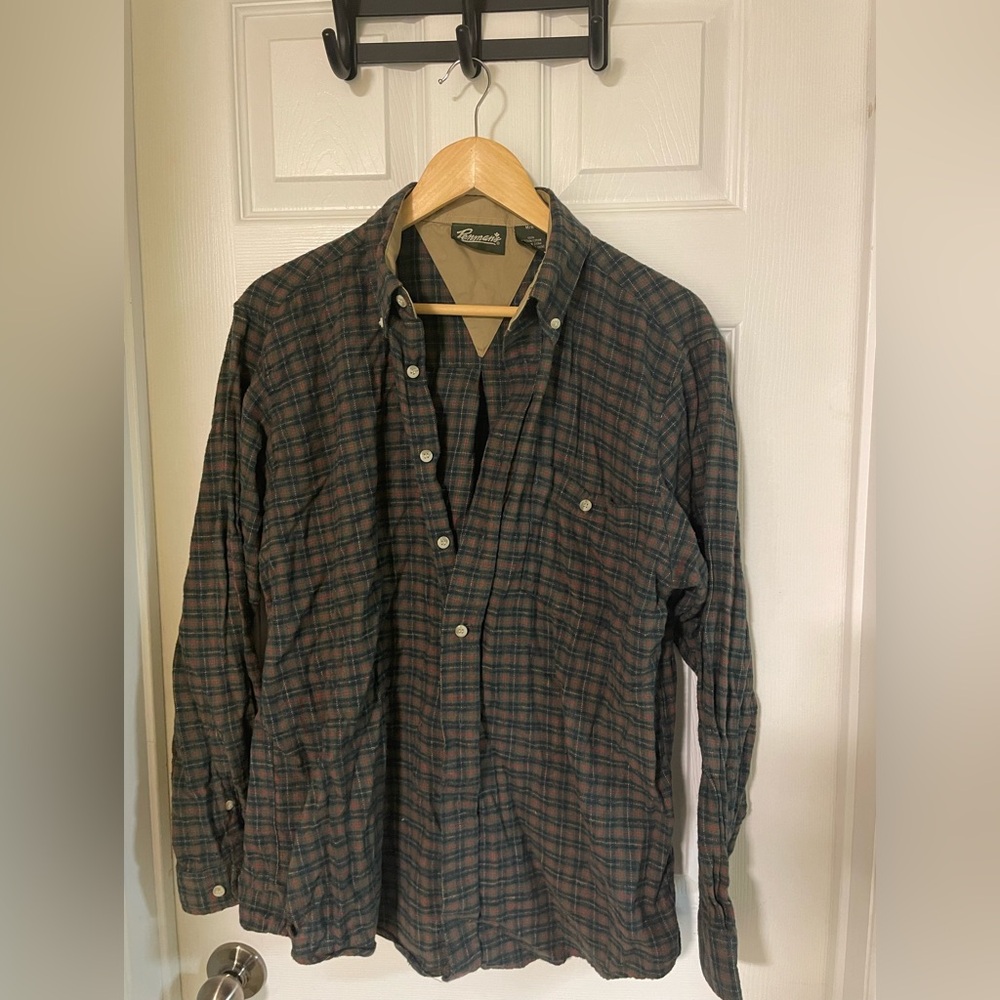 Penman's men's medium Plaid Button-Up Shirt